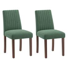 (Green, Set of 2) Smartue 48cm H Fabric Upholstered Upholstered Back Side Chair