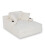 (Beige) Smartue Oversized Cloud Chaise Lounge With Cup Holders & Side Pocket, No Assembly Required 1