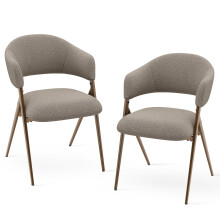 (Taupe) Smartue 48cm H Fabric Upholstered Upholstered Back Armchair
