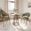 (Green) Smartue 48cm H Fabric Upholstered Upholstered Back Armchair 8