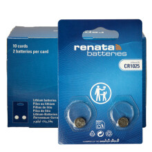20x Renata CR1025, 1025, 3V Lithium Knopfzellen (10x 2er Blister)