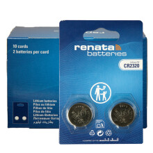 20x Renata CR2320, 2320, 3V Lithium Knopfzellen (10x 2er Blister)