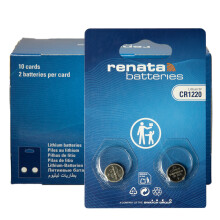 20x Renata CR1220, 1220, 3V Lithium Knopfzellen (10x 2er Blister)