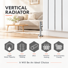 (456x1800x61mm) ELEGANT R56-W Series Panel Column Radiator, Mild Steel Central Heating, Multiple Sizes & Finishes Available