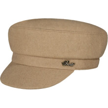 (One Size, Taupe) Barts Womens Eefie Adjustable Flat Cap