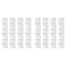 24pcs Dutch Oven Lid Protector Clips,Silicone Cookware Protector Clips Pot Lid Flexible Bumpers Lifter Accessories White
