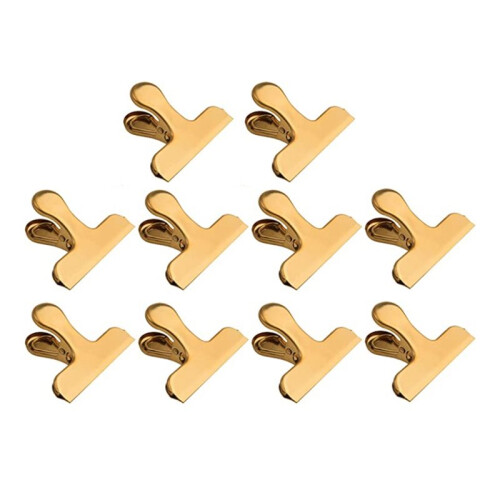 30 Clipes de Saco de Chip de Pacote, Clipes de Saco Resistente de Aço Inoxidável de 3 Polegadas para Cozinha e Escritório 2