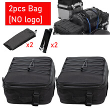 Lot de 2 Sacs Latéraux pour Moto, Noir, Tissu CORDURA Imperméable et Extensible