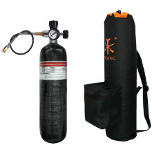 TUXING Cylindre en fibre de carbone 3L avec régulateur de charge haute pression, valve et sac de protection
