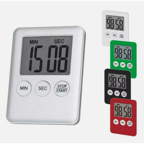 Magnetic LCD Digital Kitchen Timer Count-Down Up Clock Cooking Alarm Random Colr