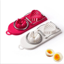 1 X Double Egg Slicer Stainless Steel Boiled Eggs Cutter Slice Wedges Slices RDM