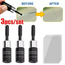 3x Windshield Repair Kit Fix Glass Chip Crack Car Windscreen Wind Screen Window