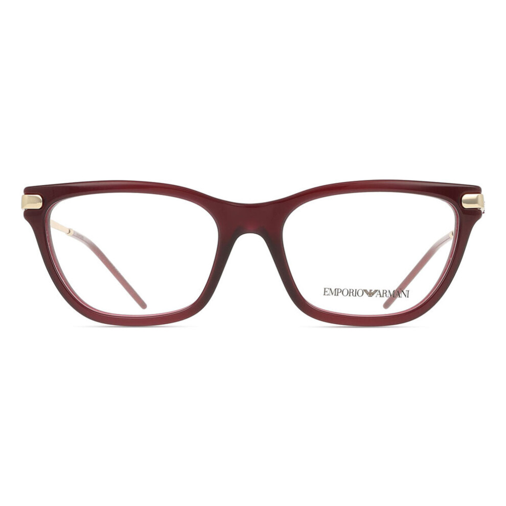 Emporio Armani Bordeaux Woman Ea3262 6265 Optical Frames Acetate Cat Eye Normal - Image 5