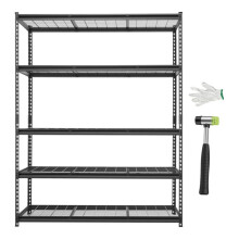 5-stufiges verstellbares Metallregal - Duoku - Tragfähigkeit von 1361 kg, 152,6 x 61,2 x 195,8 cm, ideal für Garage, Keller