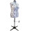 Large Adjustable Dressmakers Dummy in Botanical Pattern Fabric 1