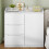Sideboard, Storage Cupboard Cabinet Unit with Doors and Drawers 1