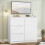 Sideboard, Storage Cupboard Cabinet Unit with Doors and Drawers 7