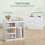 Sideboard, Storage Cupboard Cabinet Unit with Doors and Drawers 9