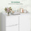 Sideboard, Storage Cupboard Cabinet Unit with Doors and Drawers 11