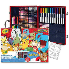 Malkoffer - CRAYOLA - Inspiration Art Case Pokémon - 125 Teile - Integrierte Aufbewahrung
