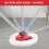 Red Spin Mop Head Base with Handle for Vileda Turbo Spin 2in1,3in1 6
