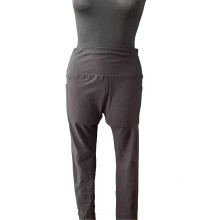 Libin Damskie Legginsy Termiczne z Kieszeniami - Czarne, Rozmiar L-XL