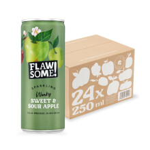 Flawsome! Lightly Sparkling Sweet & Sour Apple Juice – No Added