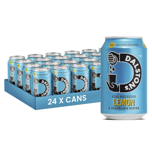 Dalston's Sparkling Lemon Soda (24 x 330ml) - Real Squeezed Lemon &