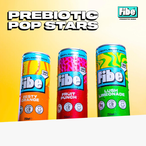 FIBE Soda | Rich in Beneficial Live Cultures | Boosts Immune System | 1