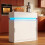Sideboard with Power Outlet, 2 Sliding Doors & 2 Drawers, White 1