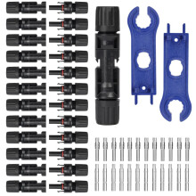 URAQT Solar Connector, 12 Pair Male/Female Solar Plug, IP67
