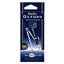 Helix Oxford Metal Compass & Pencil - Safety Point on Compass - Ideal for use in Schools