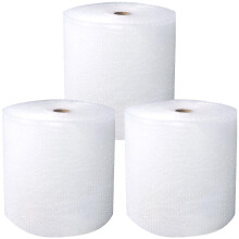 Globe Packaging 3 Rolls of 500mm x 100m Large Bubble Wrap Roll with Small Air Bubbles - Cushioning & Protection Packaging for Moving House, Ecommerce