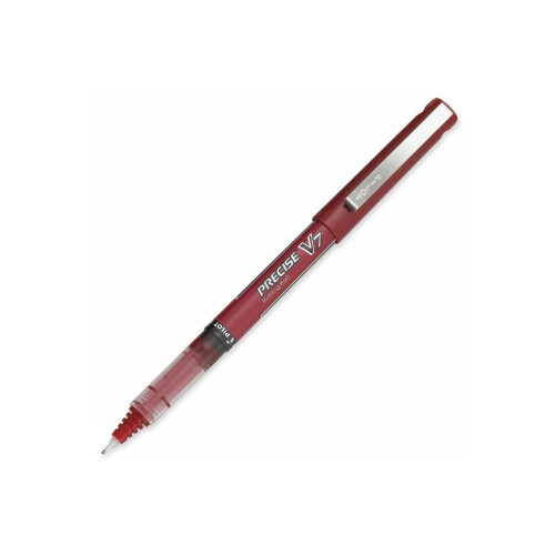 Pilot Pilot V7 Hi-Tecpoint Rollerball Pen, 0.7 mm Tip - Red