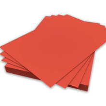 A4 Red Colour Paper 80gsm Sheets Double Sided Printer Paper Copier Origami Flyers Drawing School Office Printing 210mm x 297mm (A4 Red Paper - 80gsm
