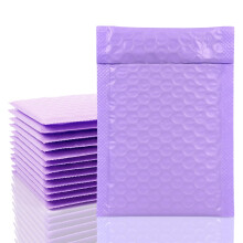 VEYLIN Poly Bubble Mailers,12PCS Bubble Mailers Small Polymailer Bags for Shipping Padded Envelopes for Shipping, Mailing, Packaging(110x190mm Purple