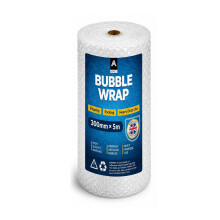 Aspect Bubble Wrap 300mm x 5m Premium Quality Bubble Wrap Roll, Small Air Bubbles, Heavy Duty Packing Protection for Moving House, Fragile Items, Shi