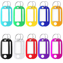 Key Tags with Labels 20PCS Key Fobs with Labels Key Rings with Tags Multi Coloured Easy to Read,for Luggage, Pets and Office Multipurpose (10 Colors)