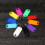 100 Key Tags with Split Rings, 10 Colours Plastic ID Labels 6
