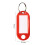100 Key Tags with Split Rings, 10 Colours Plastic ID Labels 3
