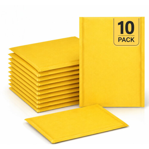 A3 A4 A5 Padded Envelopes Bubble Mailers Postal Bags Protective Wrap Cushioned Mailing Envelopes for Documents & Parcels(10xA5)