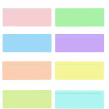Dyslexia Overlays Reading Guided Strips Highlight Strips Bright Color for Dyslexia Reading Aids, Irlens Syndrome,and ADHD and Visual Stress Specialis
