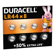 DURACELL LR44 Specialty Alkaline Battery (8 Pack) 1.5V, A76