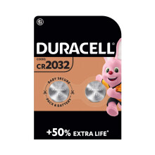 Duracell CR2032 Lithium Coin Batteries 3V (2 Pack) - Up to 70% Extra Life* - Baby Secure Technology – Recommended for use in Apple AirTag - Use in K