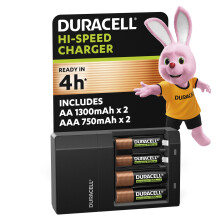 DURACELL 4 Hours Charger with AA and AAA Battery (1 Pack) 100-240V