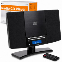Denver CD Player with Speakers for Home, Wall-Mountable, FM Radio, MC-5220