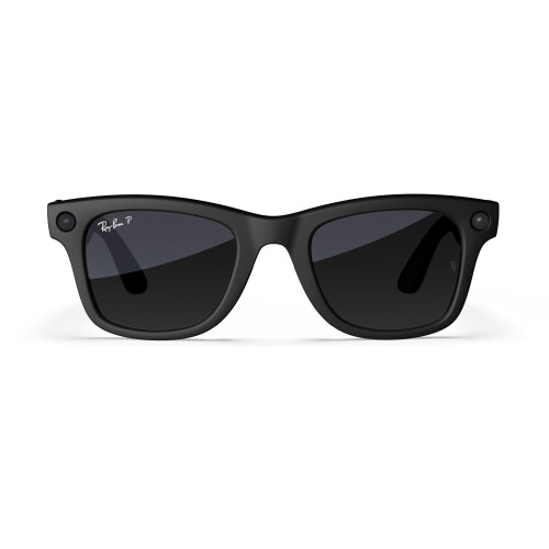 Meta Ray-Ban Smart Glasses, Wayfarer, Matte Black/Polarised Gradient Graphite, Regular 1