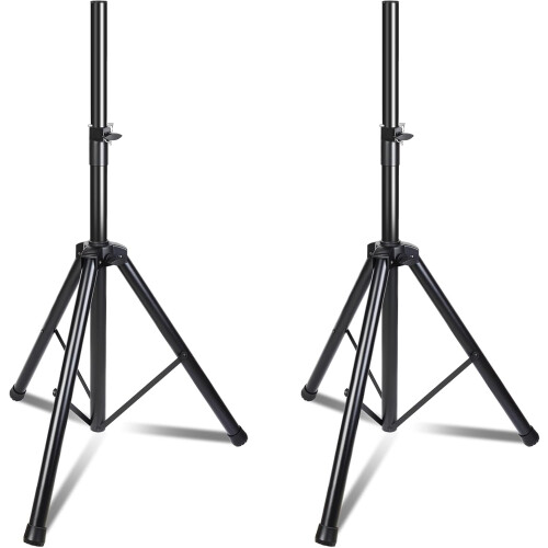 2 X Heavy-Duty Speaker Stands, 89-180CM Height-AdjustableUniversal Speaker Stand,35 MM Compatible Insert