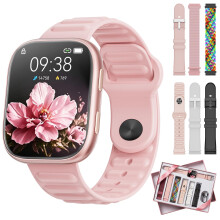 Mingtawn 7 Interchangeable Bands Smart Watches for Women Men,1.83" HD Smart Watch with Heart Rate/Sleep Monitor,Fitness Watch with Bluetooth Call,120