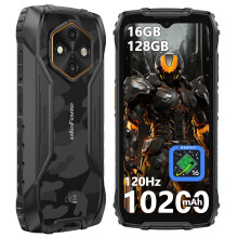 Ulefone RugKing 4 Pro Rugged Smartphone, 128GB 2TB Expand, 10200mAh Dock Charging Android 16 48MP Waterproof Camera, 120Hz 6.56" Tough Screen, 4G SIM